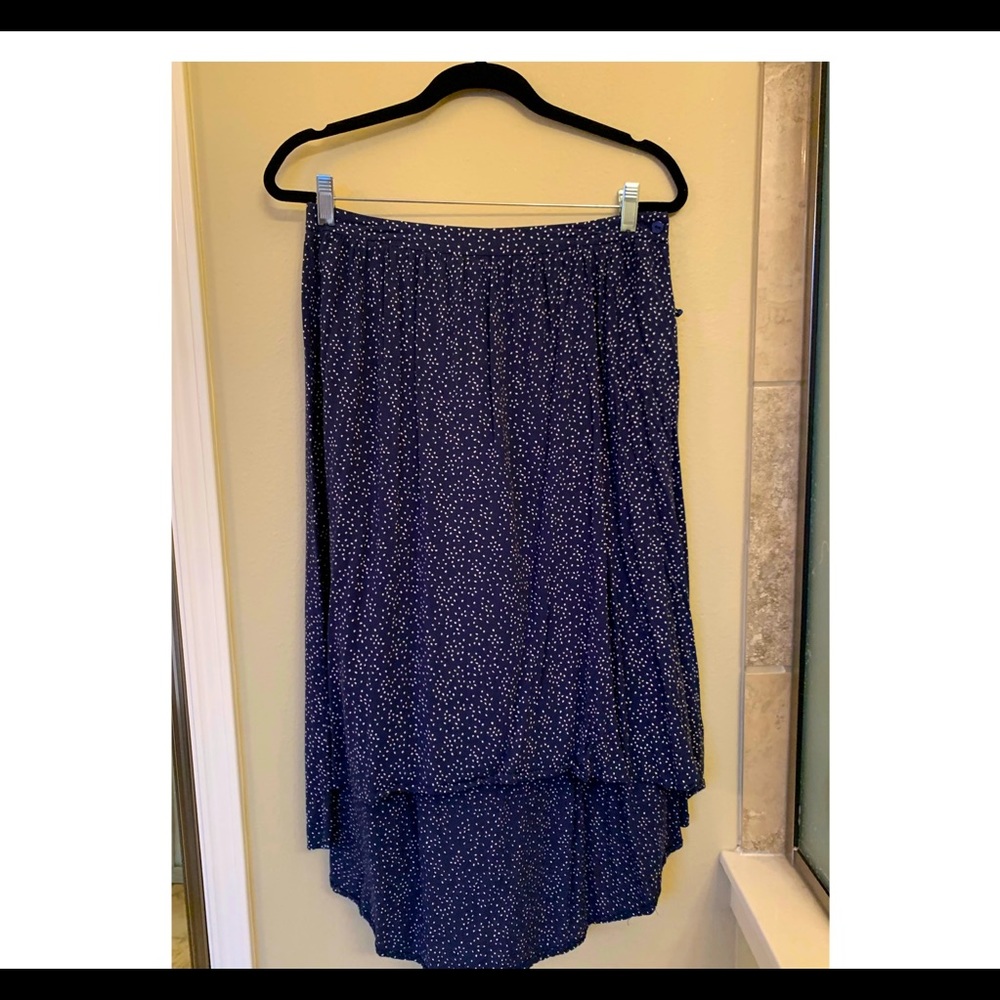 Rocha John Rocha asymmetrical blue skirt